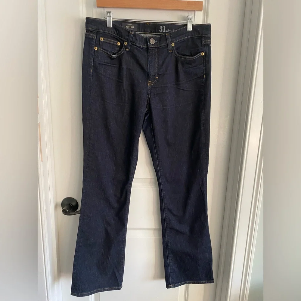 J. Crew Dark Blue Wash Women's Boot Cut Jeans